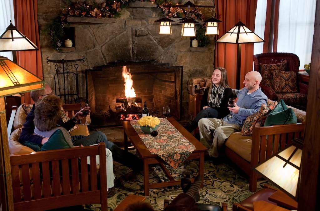 After a day at Wisp Resort, enjoy relaxing by the fire at our hotel at Deep Creek Lake
