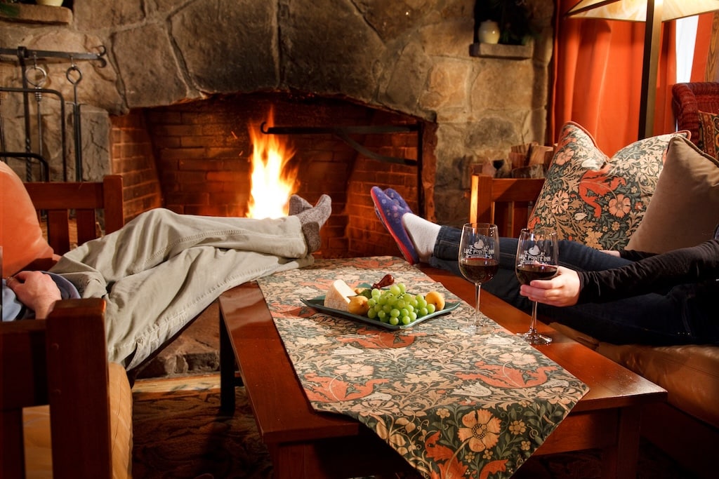 after a day exploring Swallow falls state park, you'll love getting cozy by the fire