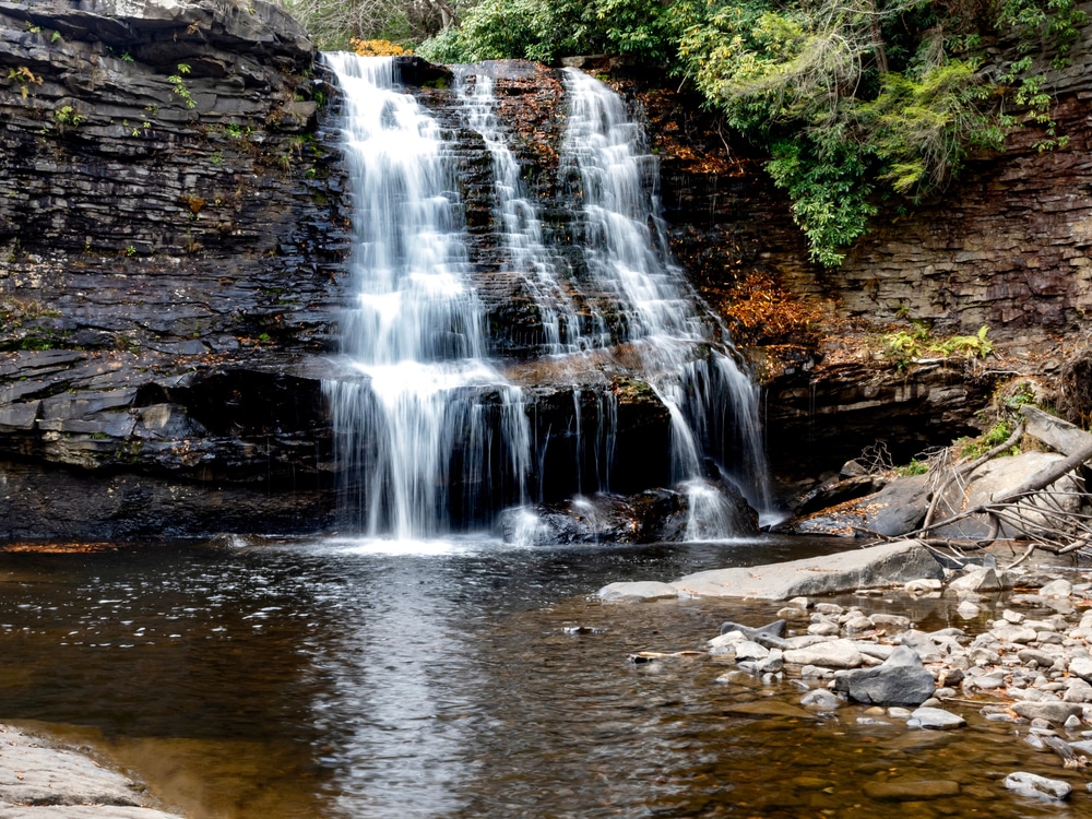 Swallow Falls State Park, photo of Muddy Falls in Maryland