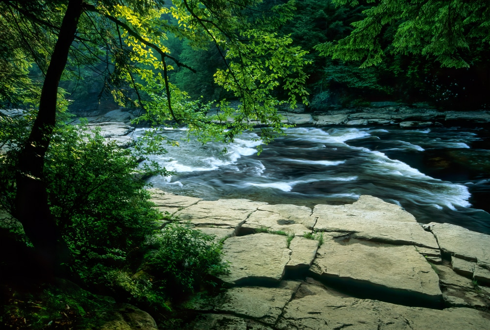 White water rafting in Deep Creek Lake Maryland on the Youghiogheny River